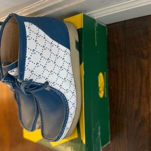 Kids Blue and White Shoes